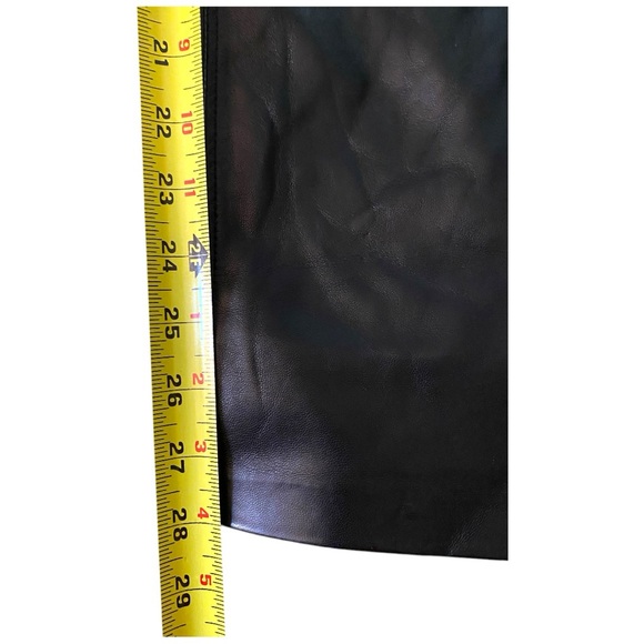 Joie Black Straight Leg Vegan Faux Leather Pants Size 10 NWT - Picture 10 of 13